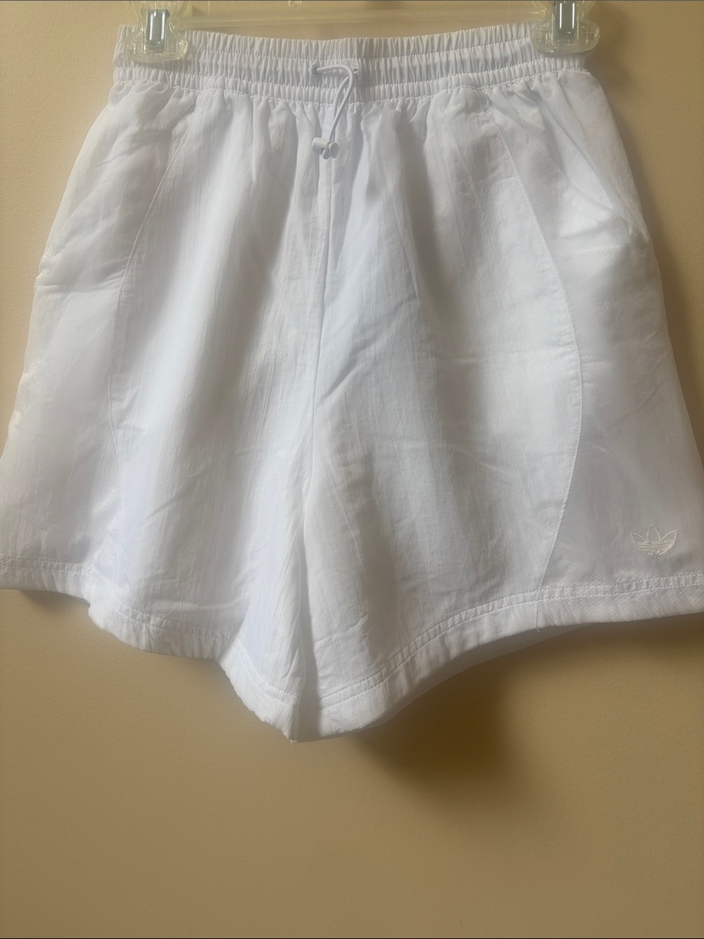 adidas White Women's Athletic Elastic-Waist Shorts